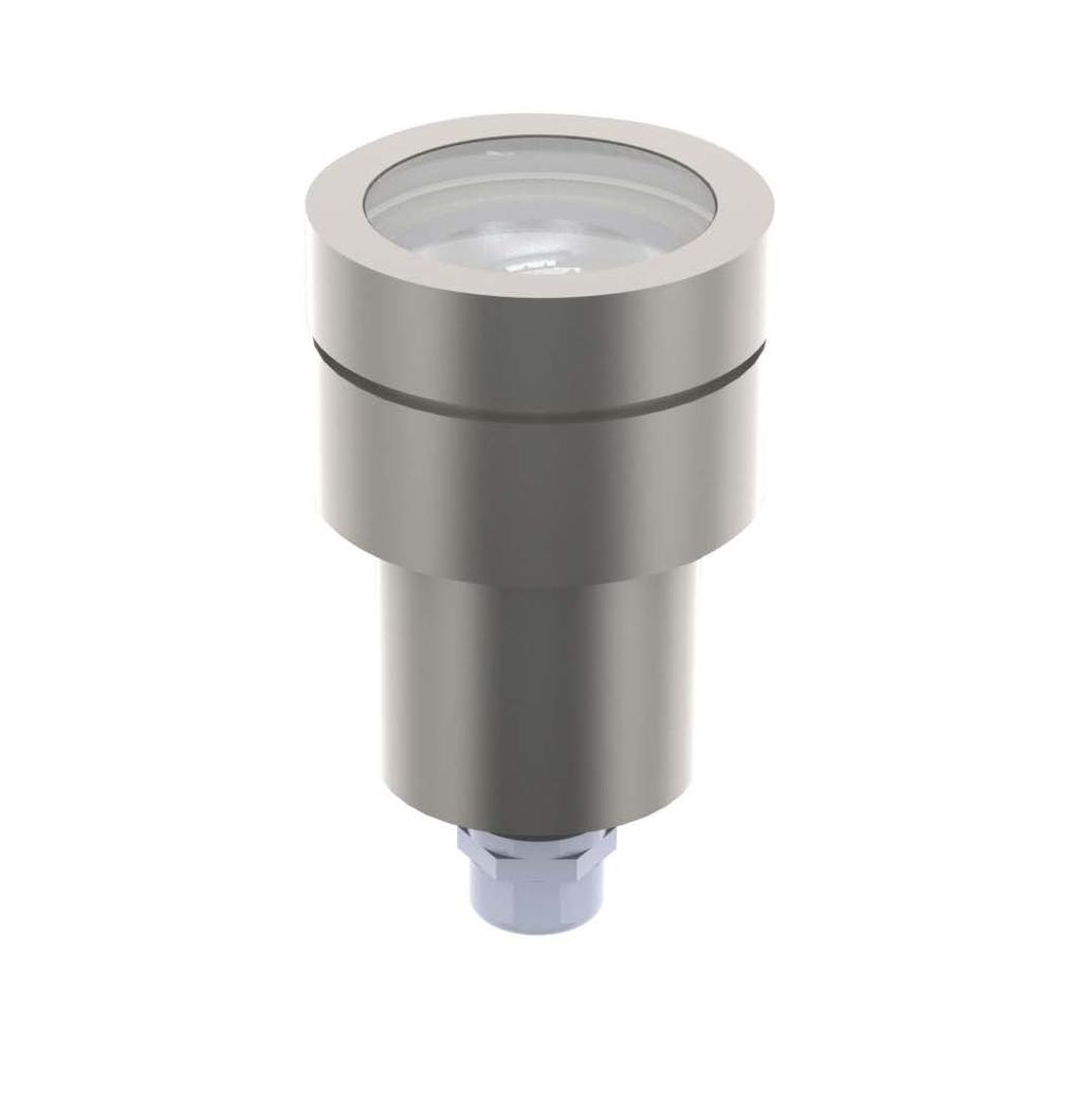OVERVIEW compact, in-ground, single LED marker light and wallwash luminaire, delivering 90lm.