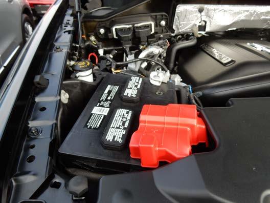 JUMP-STARTING: The battery is located on the driver s side of the engine compartment.
