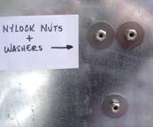 9 Part III: INSTALLATION INSTRUCTIONS FOR HYDRAHORSE EXTERIOR ACCESSORY Mounting plates for bowls: Mounting plate Screws (3) Nylock hex nuts (3) Locate on the outside of the trailer where you want to