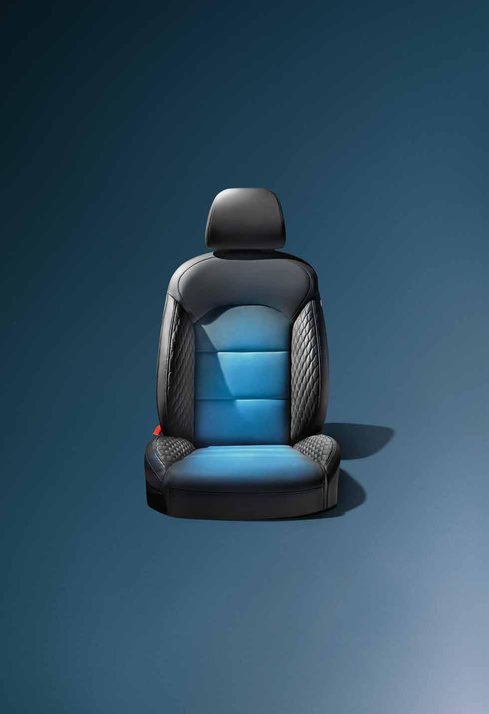 Find your own COMFORT ZONE While driving, temperature control equals comfort. Cadenza obliges with personalized controls for seating and cabin temperature. KIA.