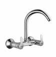 950 COS-103273 Wall Mixer with provision for Overhead Shower with 115 mm Long Bend Pipe