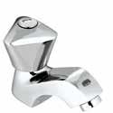 TROPICAL Quarter Turn BASIN TQT-516A Central Hole Basin Mixer with U shaped Round Casted Spout with 450 mm Long