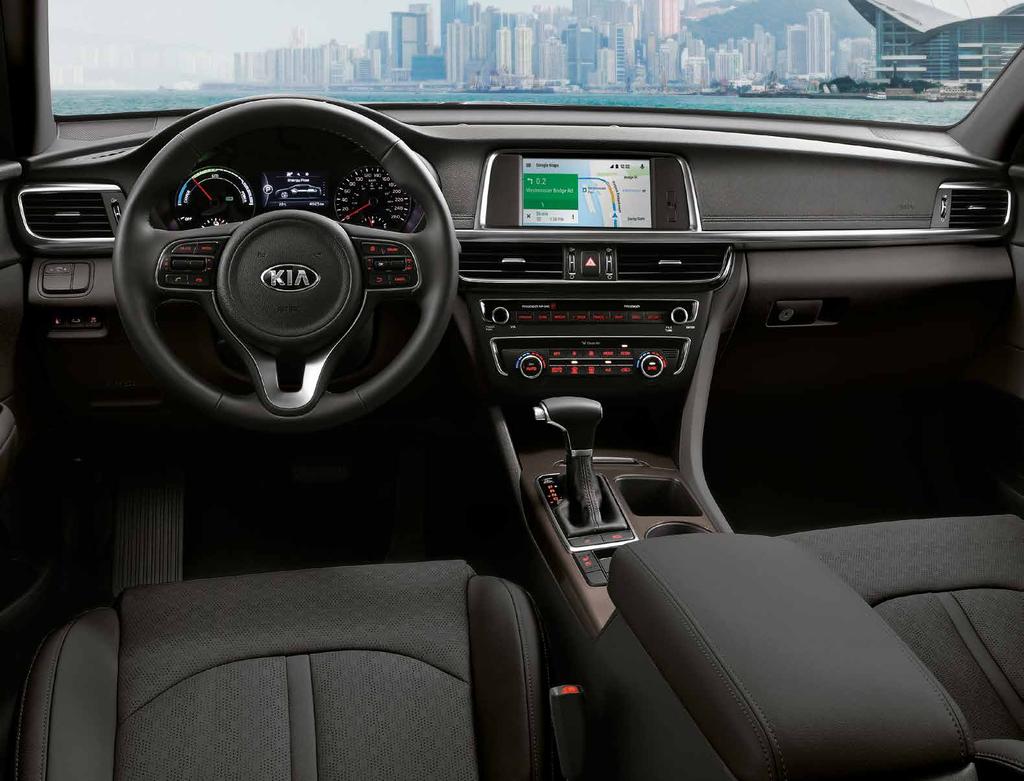 KIA.CA INTERIOR TECHNOLOGY 8 MULTIMEDIA INTERFACE* 3 with integrated touch screen navigation HARMAN KARDON PREMIUM AUDIO* 8 delivers crystal clear and balanced sound through 9 speakers Take command