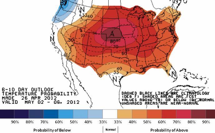 US Forecast: 6-10 Day Outlook from NOAA Probability