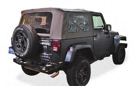 Installation Instructions Sailcloth Replace-a-top with Tinted Windows Upper Door Skins not included Vehicle Application Jeep Wrangler (JK) 2 Door 2007 and newer Part Number: 79136 www.