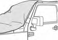 Top Fabric - Backing Side Up Unfasten hook and loop to unwrap fl ap Bow behind Sport Bar View from inside vehicle Rear Window
