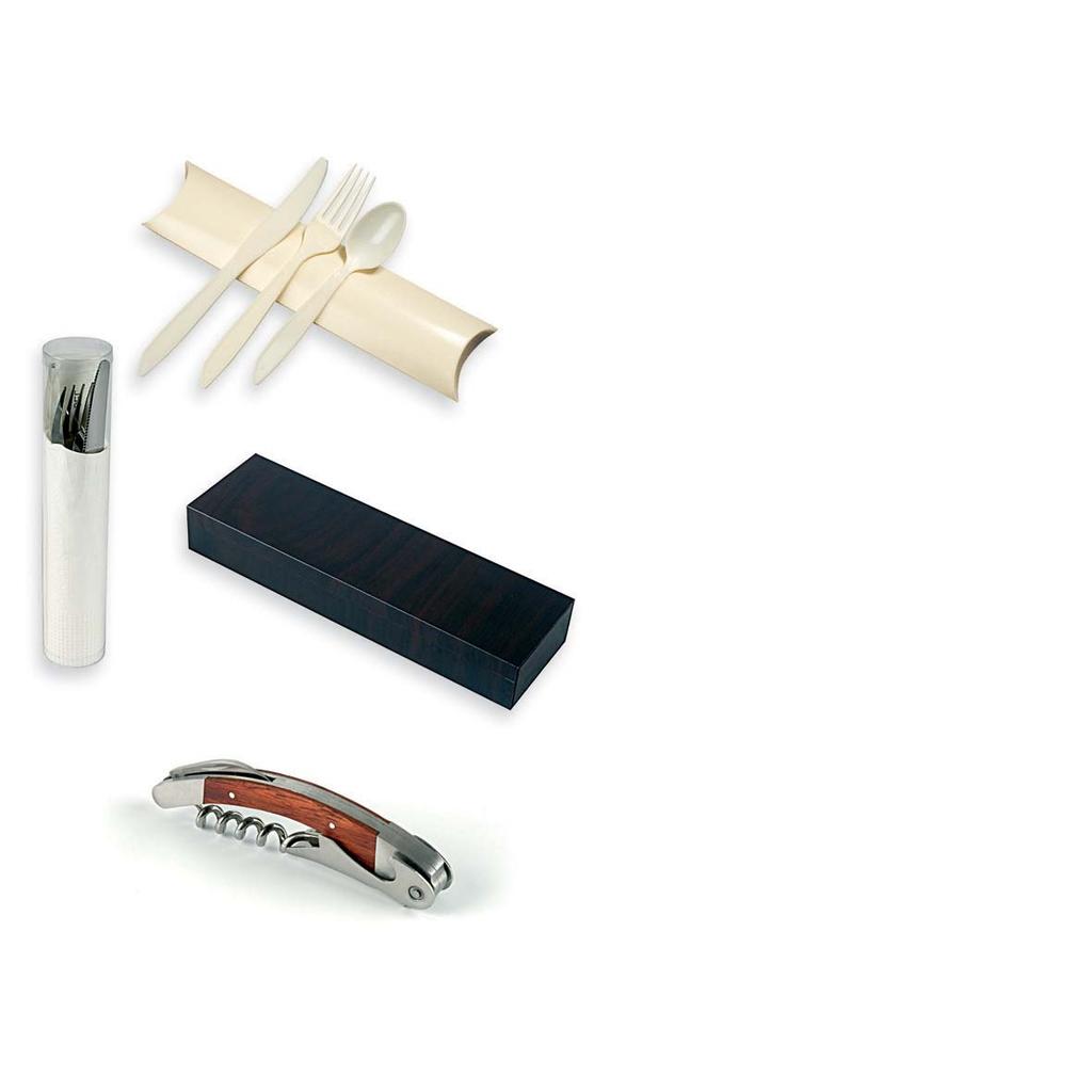 Cutlery accessories Ivory cardboard case + fork + knife + spoon CK18000 Pack : 300 u. B min. 10 000 u. min. 2 000 u.