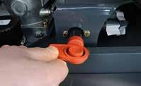Battery isolator switch Can be accessed when standing next to the cab.