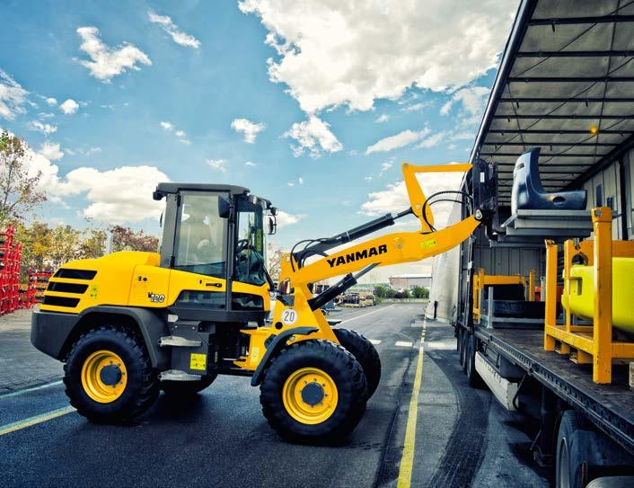 TAILORED FOR YOUR JOB In order to provide a wheel loader adapted for the job, Yanmar offers numerous equipment packages and additional equipment.