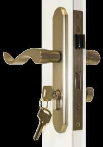 Door Lever #2 Antique Brass Universal #5 Antique Brass