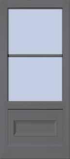 door glass without the obstruction of a center support bar on the