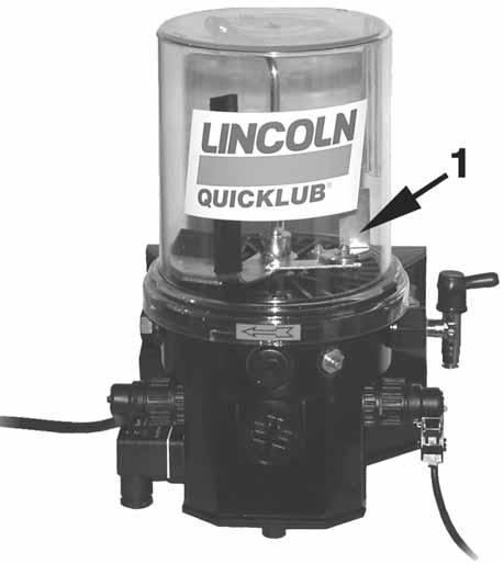 Printed circuit board, mounted 8 - Plug, power supply 9 - Plug, illuminated pushbutton for additional lube cycle 10 - Return line connection The Quicklub 203 central lubrication pump is a compact
