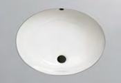MIRU1812WH (white) MIRU1812BS (biscuit) Vitreous china with overflow Cutout template included UNDERmOUNT LAVATORY Dimensions: 17" x 14"