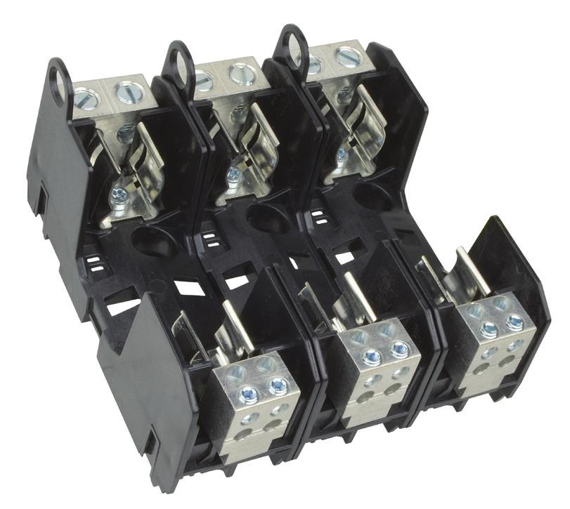 Technical Data 09 Effective June 06 Up to 60 A Class R 50 V and 600 V ferrule power distribution fuse blocks Catalog symbols: RM5060-_MW_ RM60030-_MW_ RM60060-_MW_ Features and benefits: Combination