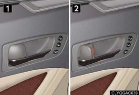Topic 6 Opening and Closing Door Locks Locking the vehicle from inside 1 2