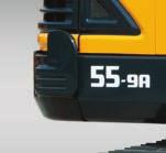 Fuel Efficient 9A series compact excavators are engineered to be extremely fuel