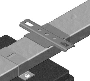See Figure 11 NOTE: If clearance is limited, the rail support bracket can be fastened directly to the ceiling with no 5 (127) punched angle or rail support