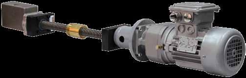 SPECIFICATIONS DRIVE SYSTEM COMPONENTS BALL SCREW / GEARMOTOR PERFORMANCE SPECIFICATIONS Gearmotor configuration used on 1/2" - 1.17" screw systems.