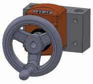 SPECIFICATIONS DRIVE SYSTEM COMPONENTS HAND WHEELS Hand Wheels and Rotary Counters can be mounted together on the same end to provide the user with instant positioning data.