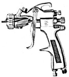 The first requirement for a good resultant finish is the proper handling of the gun. The gun should be held perpendicular to the surface being covered and moved parallel with it.