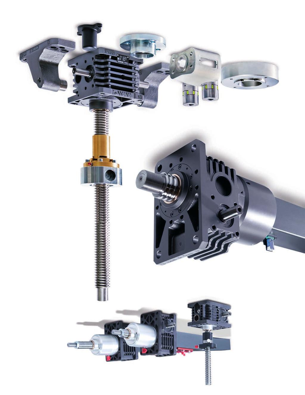 POGAM, MAKET EGMENT Program benefits Precision acme and ball screws Translating and otating version Multiple spindle end connections Mutliple driving nut designs Modular housing for mounting