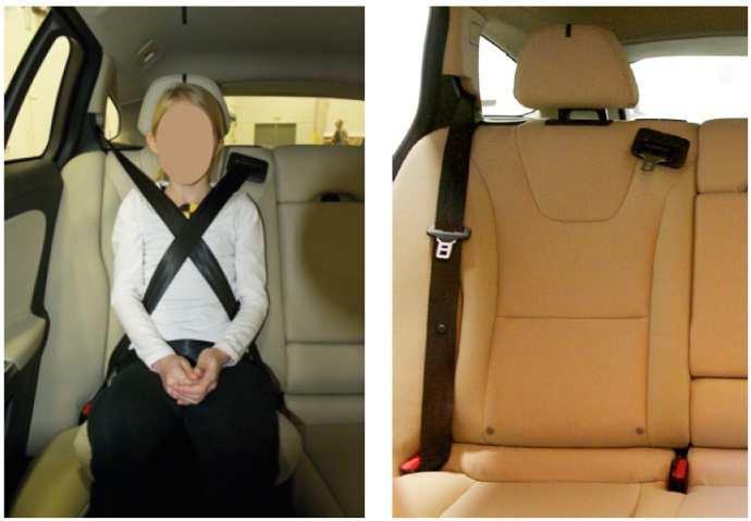 New belt geometries in rear seat from