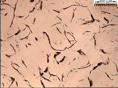 Micrograps of the graphitic microstructure