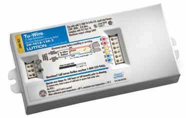 s and drivers Tu-Wire ballasts s and drivers Tu-Wire ballasts High performance dimming to 5% Tu-Wire controlled Shown above: Tu-Wire ballast, B-case Model numbers are organized by lamp type, refer to