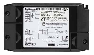 s and drivers Eco LED drivers s and drivers Eco LED drivers Highest performance dimming to % Eco digital link controlled E MODELS ONLY Key standards Specifications E and ENE Mark Power factor greater