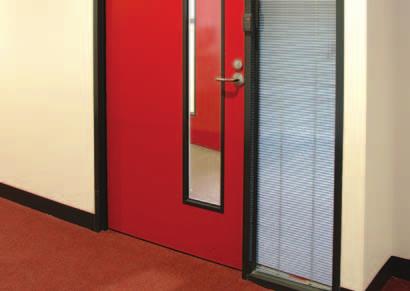 or prefinished door. The Optilite offers many advantages over alternative methods of glazing.
