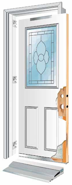 DOOR COMPOSITION Our patent system was designed around NAFS and is available in standard frame sizes, with the availability to extend up to 12.