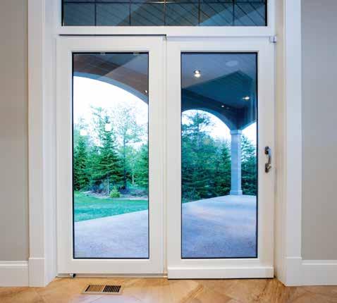 The tilting functions added to a traditional inswing and sliding patio doors provide convenience and comfort in a technologically advanced door.