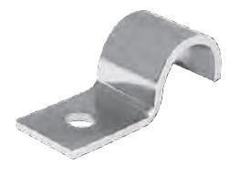 Fastening brackets Characteristics: With this type of brackets it is possible to easily and rapidly fasten pipes and cables to any kind of structure.