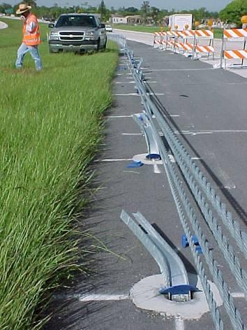Florida s Turnpike High Tension Cable Barrier Maintenance Maintenance personnel recommend socketed posts Maintenance has experienced a learning curve with repairs.