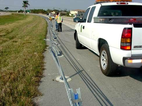 Florida s Turnpike High Tension Cable Barrier Maintenance Tension tracking of cables is concern to maintenance personnel due to tension issues during construction. All H.T.C.B. systems are holding the proper tension.