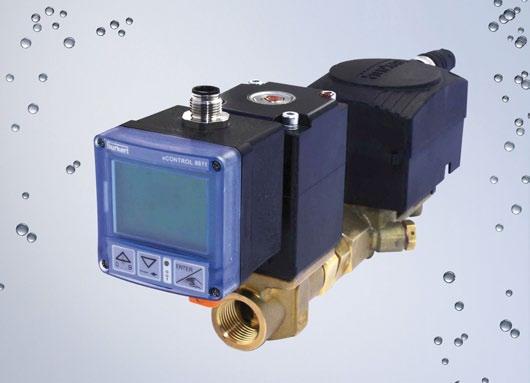 small and precise flow rates to air flows ( Fig. 2). Fig. 2: Flow control system with solenoid control valve Type 2835, ultrasonic Flow sensor Type 8081 and econtrol 8611 (flow rate range 0.