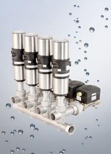 The fluid connections are achieved by direct joining of the valve bodies, which enables the design of extremely compact, space-saving and robust valve systems for the cooling of die-casting tools.