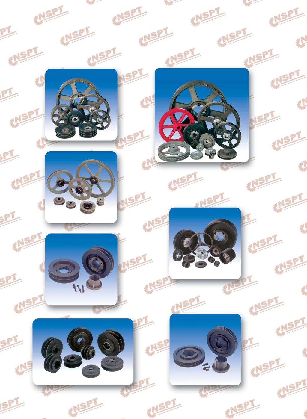 V-belt Pulleys with Taper Bore All Kinds of Standard Timing-belt Pulleys V-belt Pulleys AK, BK, AKH, BKH Series of