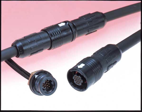 NEW Miniature Waterproof Plastic Connectors HR30 Series Mated dimensions 3.3 3 and 6 pos. 4.1 Ø15.5 Ø1.6 10 and 1 pos. Features 1.