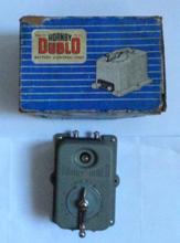2.168B Hornby Dublo Power Supplies Battery Control Unit. Grey metal case. Good condition. Boxed.