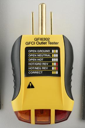 Outlet Testers HGT6120 Stop Shock GFCI Outlet Tester w/ Hazardous