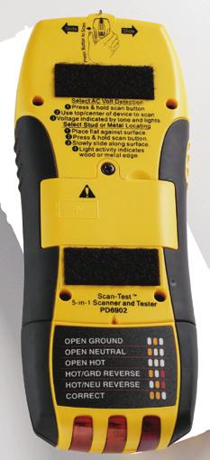 marking tip to mark stud edge or pipe location Includes an outlet & GFCI tester