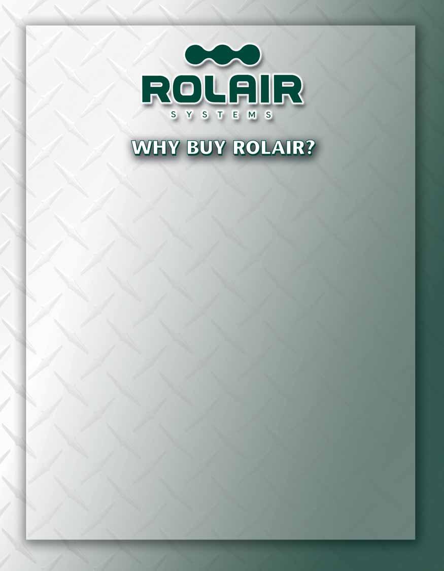 TRADITION OF EXCELLENCE: With over 50 years experience building ROLAIR compressors specifically designed for industrial applications as well as for the professional contractor, Associate Engineering