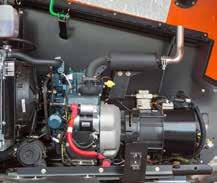 REDUCED MAINTENANCE Direct AC electric drive reduces the number of hydraulic hoses and fittings by up to 40%