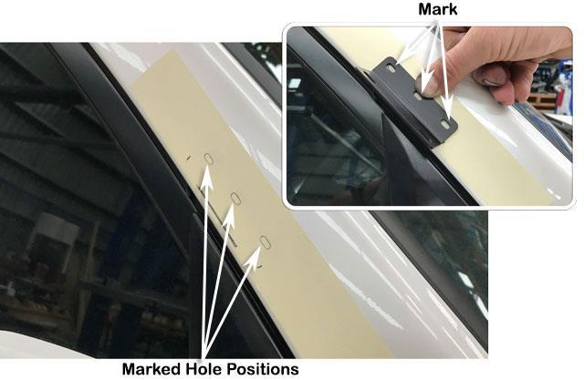 snorkel body (Item 1). Foam Body Gasket Remove Backing Sheet 8 Place a strip of masking tape along the A-Pillar panel.