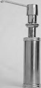 1-10-2013 Page 121 Dispensers H O T E L I E R A C C E S S O R I E S Under Counter Soap Dispenser -.5 Litre -Under sink/bench bottle length 185mm.