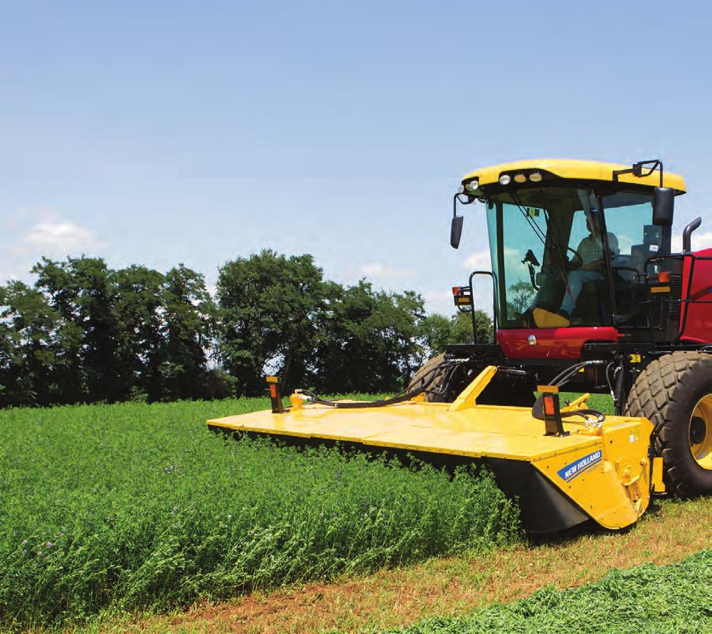 16 17 DISC HEADERS DURABINE HEADS ARE AHEAD OF THE REST Take off hay quickly and easily with the speed and capacity of Durabine disc mower-conditioner headers.