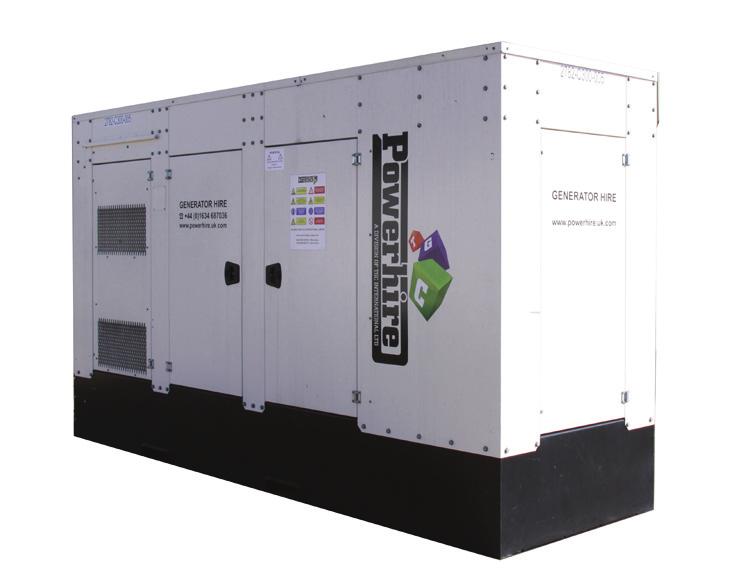 Generators GENERATORS 300kVA 300kVA - Slimline (EU Stage 3A emissions compliant) Make Generator Output Power (Prime) Fuel Tank Capacity Fuel Consumption Sound Level -