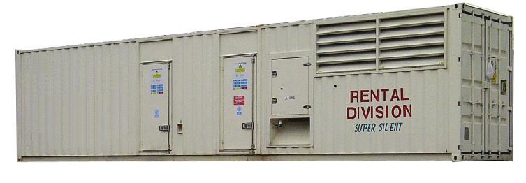 Connections Busbar 1500kVA - 40ft Super Silent Make Generator Output Power (Prime) Fuel Tank Capacity Fuel Consumption Sound Level - db(a) (LxHxW) (full) Remote Start Paralleling/Loadsharing Power
