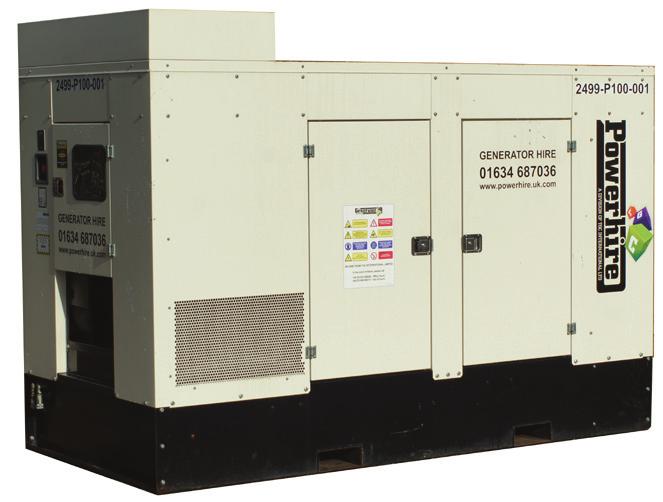 2 L/Hr - 100% load 68 @ 7m - 100% load 2580 x 1130 x 1640mm 1850kgs No Busbar 100kVA - Super Silent (Eventmaster) Make BGG Generator Output 144 Amps @ 400v Power
